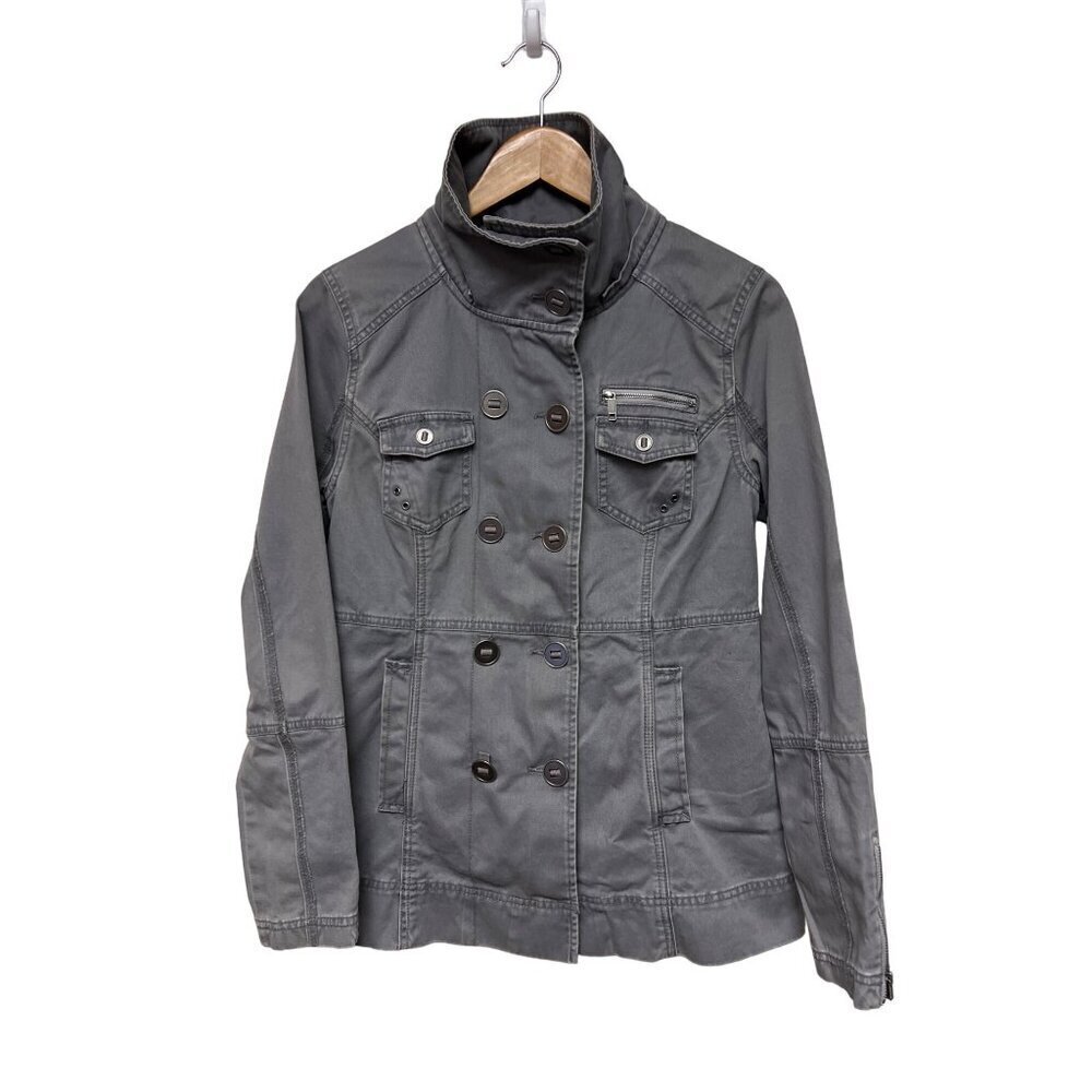 Hurley Military Field Utility Jacket Double Button Front Women's Size Small